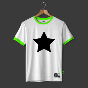 White T-shirt with Black Star